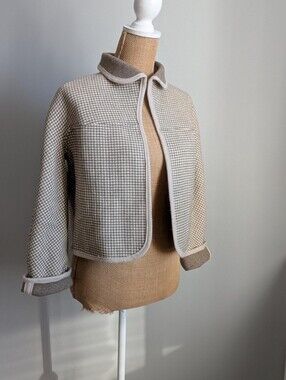 Vintage 70's reversible houndstooth jacket